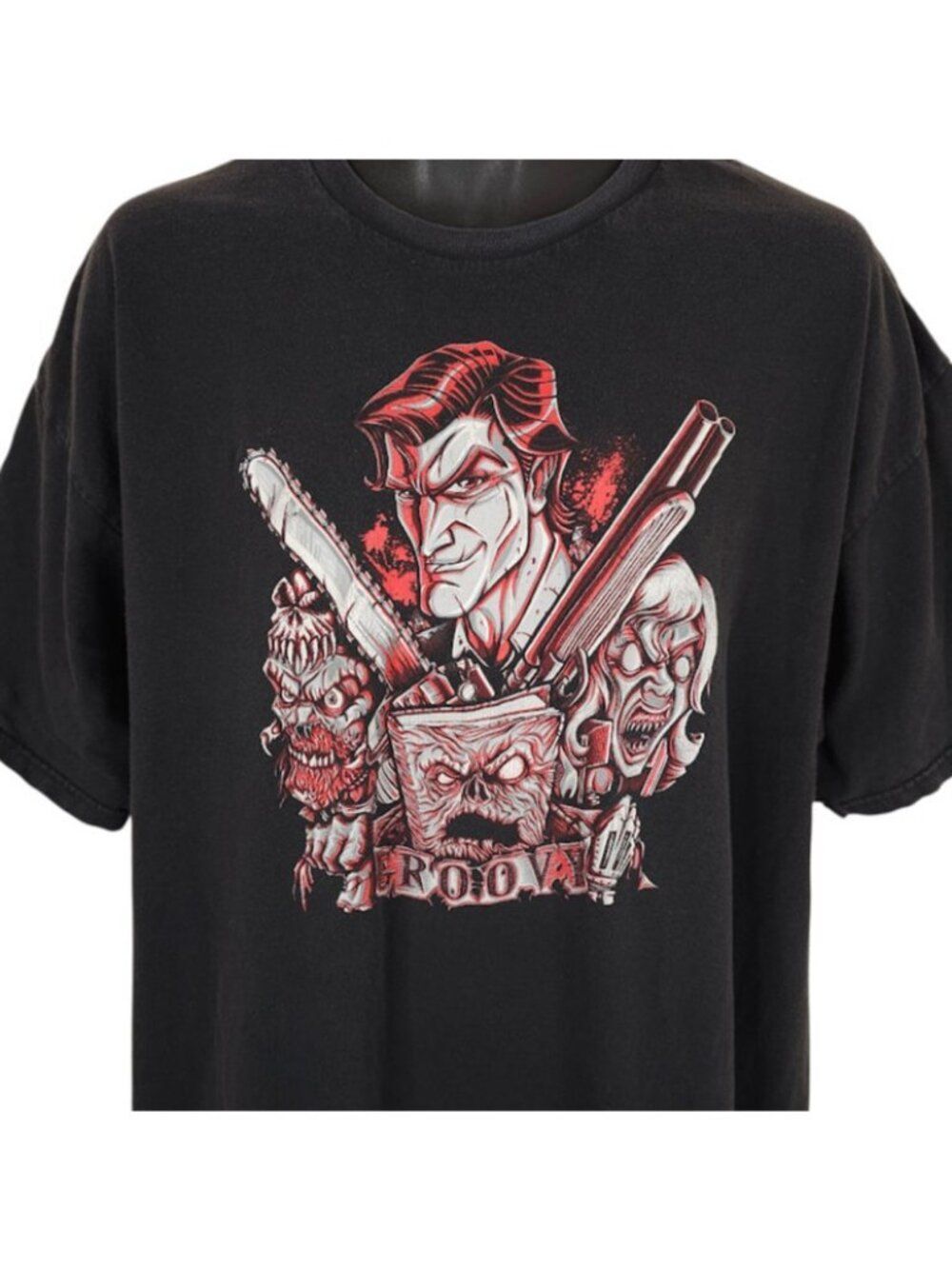 Army Of Darkness T Shirt Mens Size 2XL Black Evil Dead Ash Groovy Necronomicon